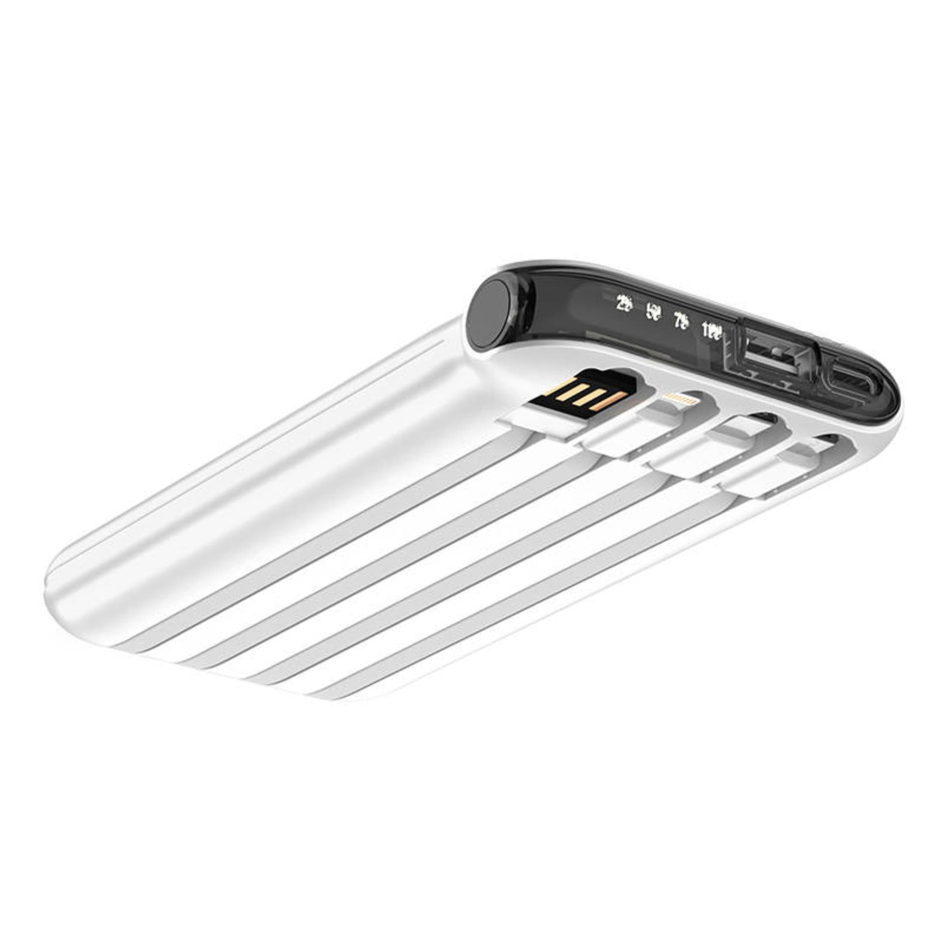 

Powerbank z kablem 4w1 Vipfan F10, 22.5W 10000mAh (biały)