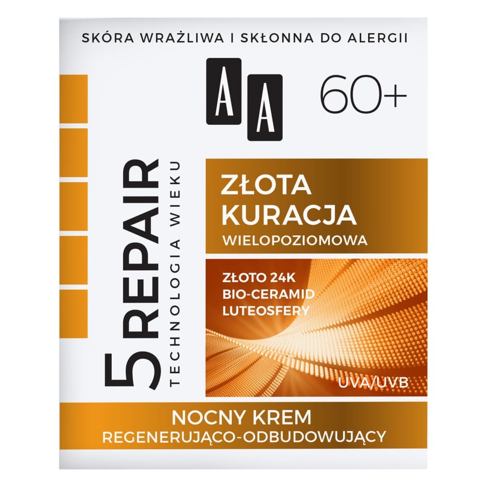 

AA 5 Repair Technologia wieku Złota Kuracja Krem regenerująco-odbudowujący 60+