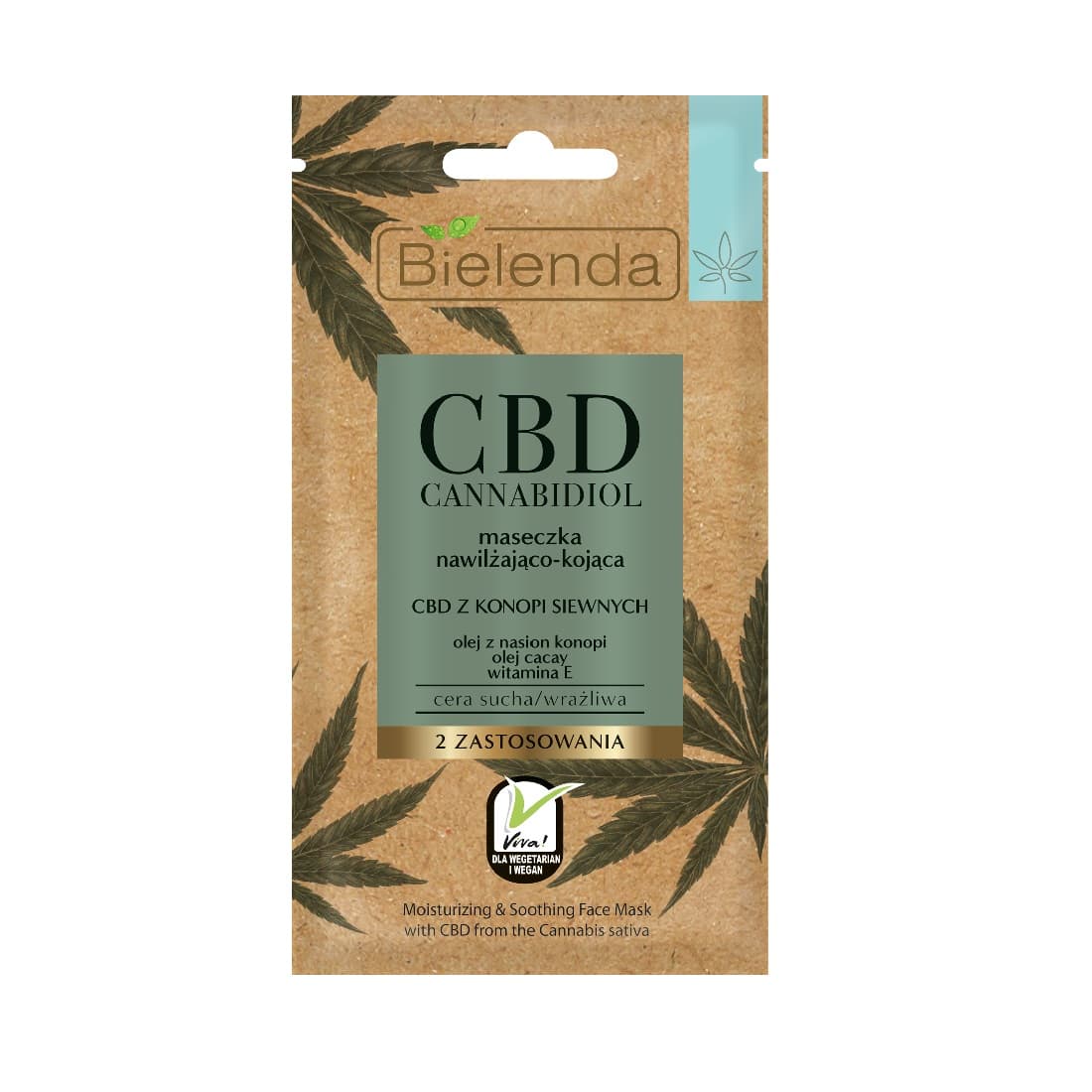 

Bielenda CBD Cannabidiol Maseczka nawilżająco-kojąca 8g