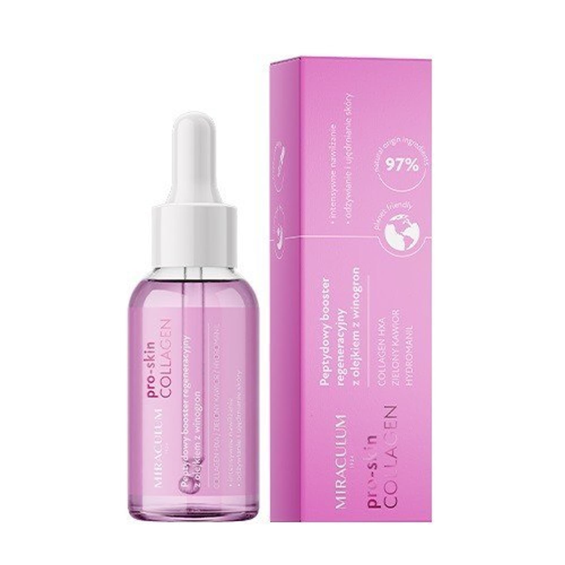 

Miraculum Collagen Pro-Skin Peptydowy Booster regeneracyjny z olejkiem z winogron 30ml