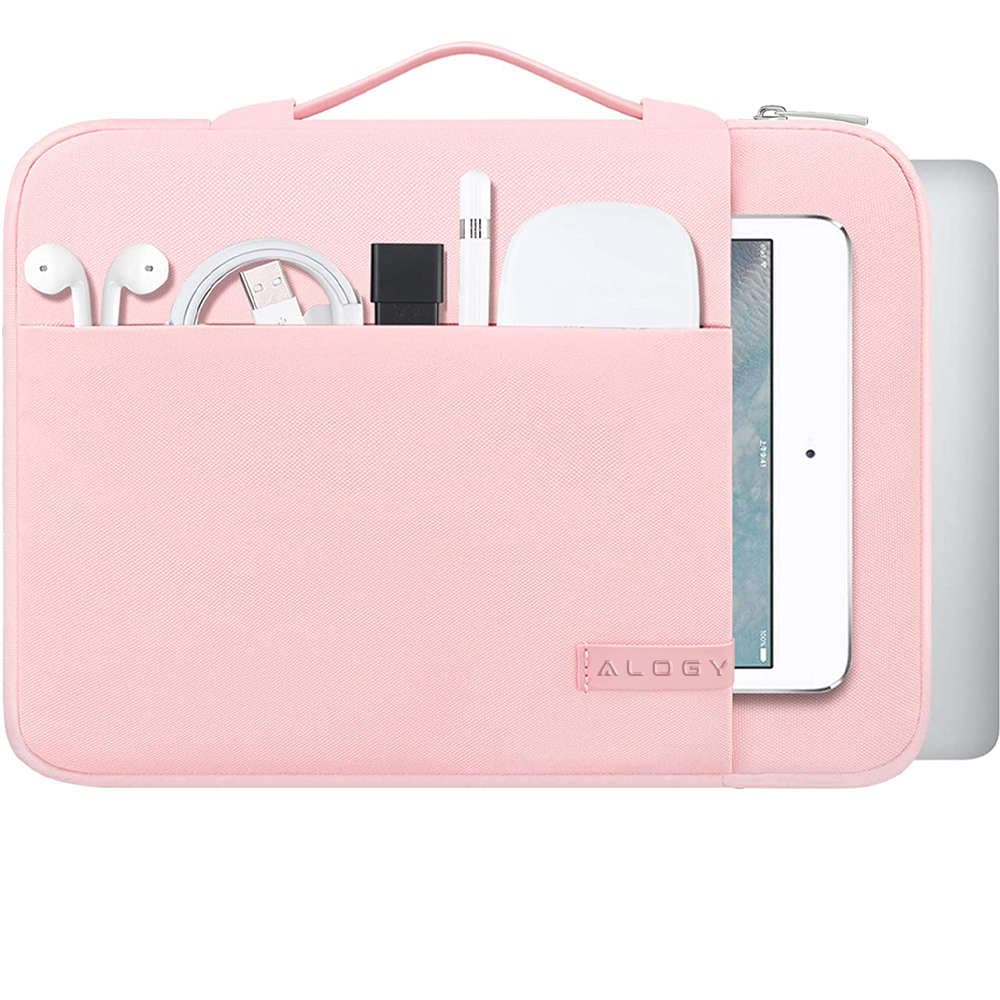 

Torba na laptopa, MacBook 13.3 cala Alogy 360 etui pokrowiec ochronny Różowa