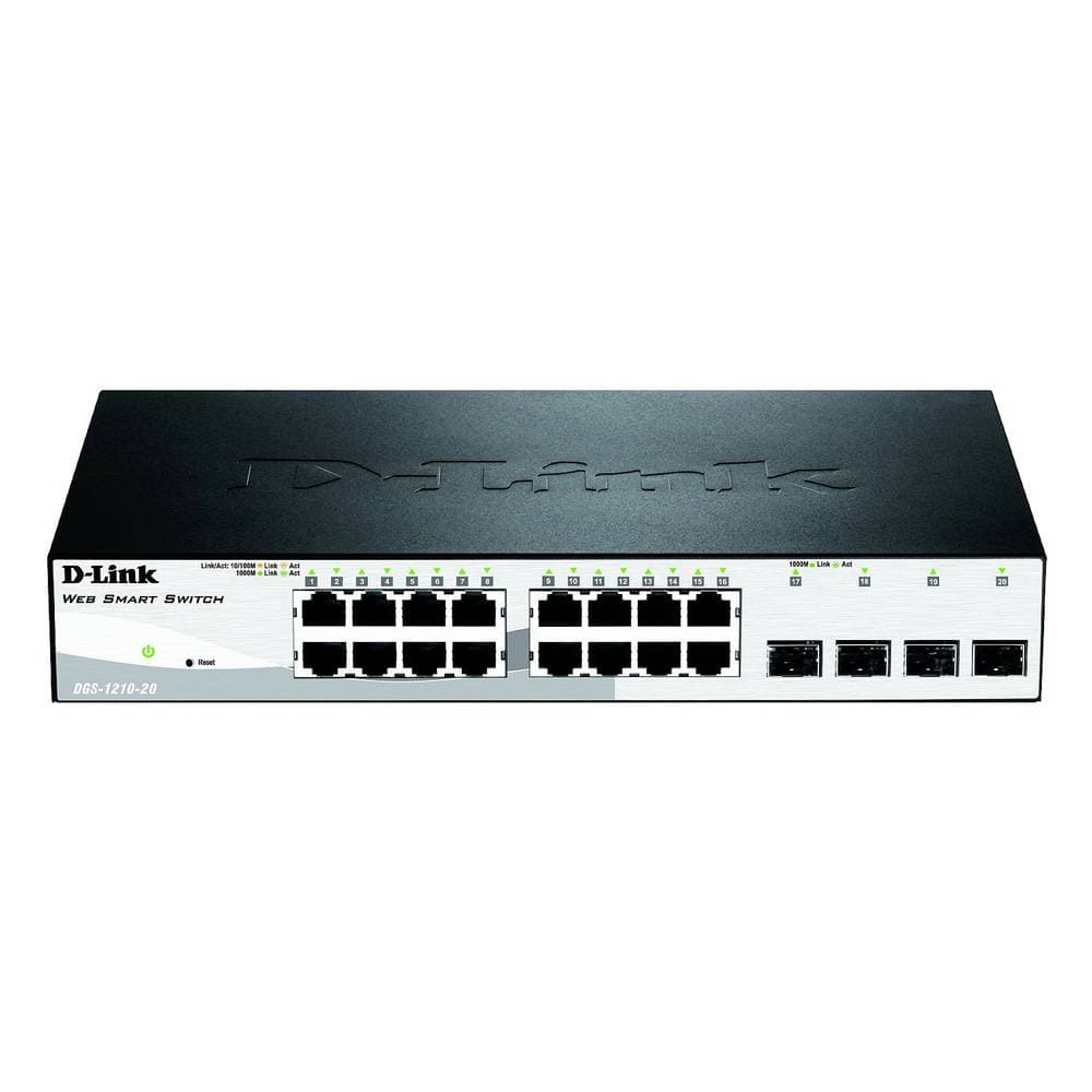 

Przełącznik DGS-1210-20/E Switch 16GE 4SFP