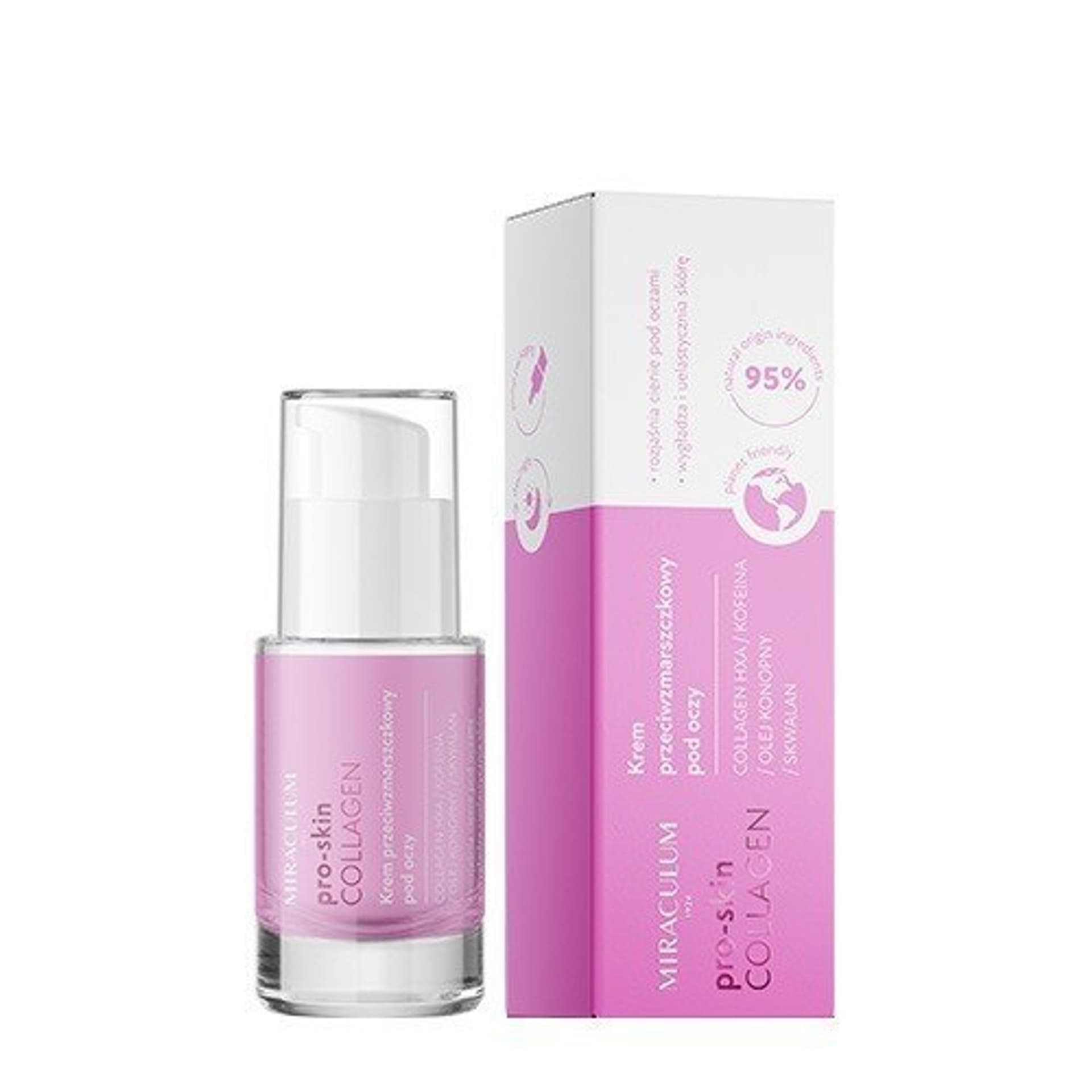 

Miraculum Collagen Pro-Skin Krem przeciwzmarszczkowy pod oczy 15ml