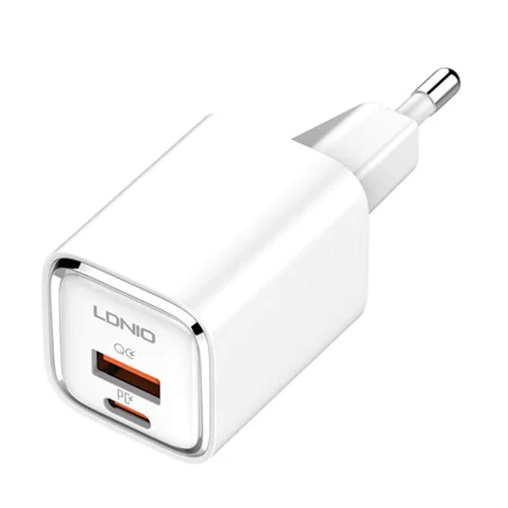 

Ładowarka sieciowa LDNIO A2317C USB, USB-C 30W + Kabel Lightning