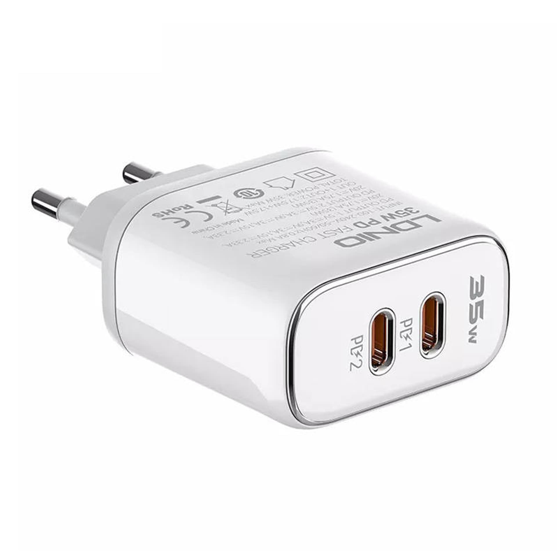 

Ładowarka sieciowa MFi LDNIO A2528M, 2xUSB-C, USB-C do Lightning 35W