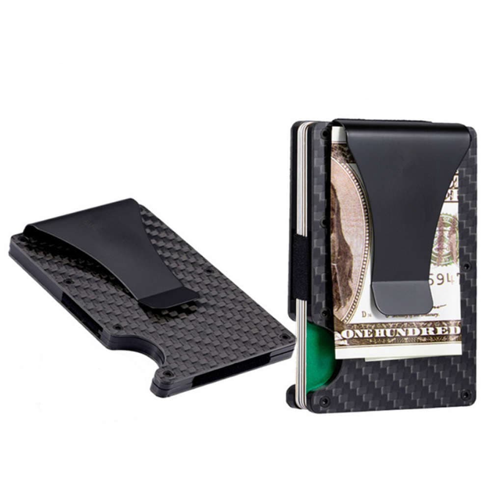 

Portfel antykradzieżowy inteligentny RFID etui na karty Alogy Carbon Black