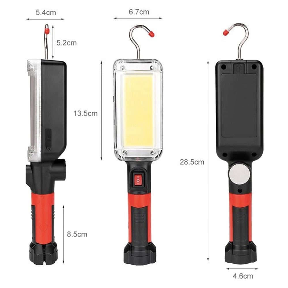 

Lampa latarka warsztatowa 3w1 lampka LED COB 20W akumulator