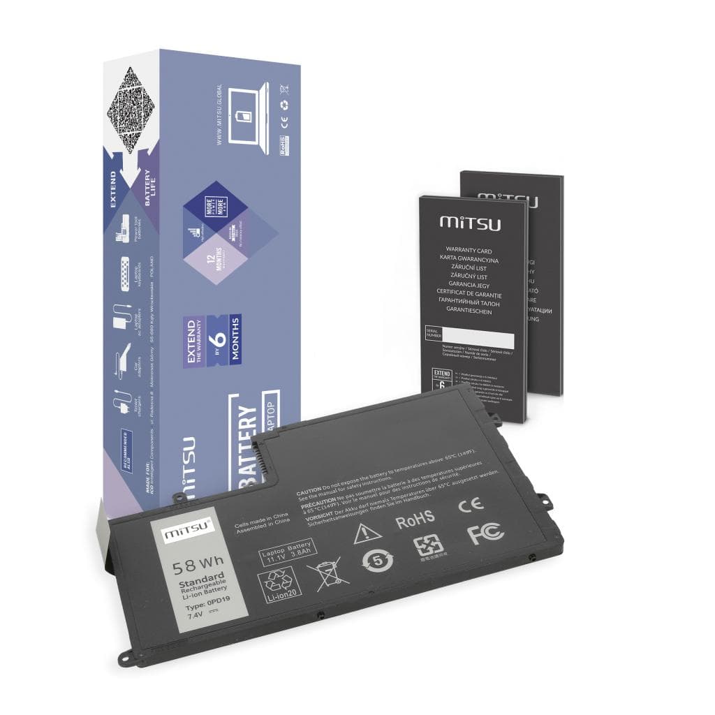 

Bateria Mitsu do Dell Inspiron 15 (5542), 14 (5445) - 7.4V, 5445) - 7.4