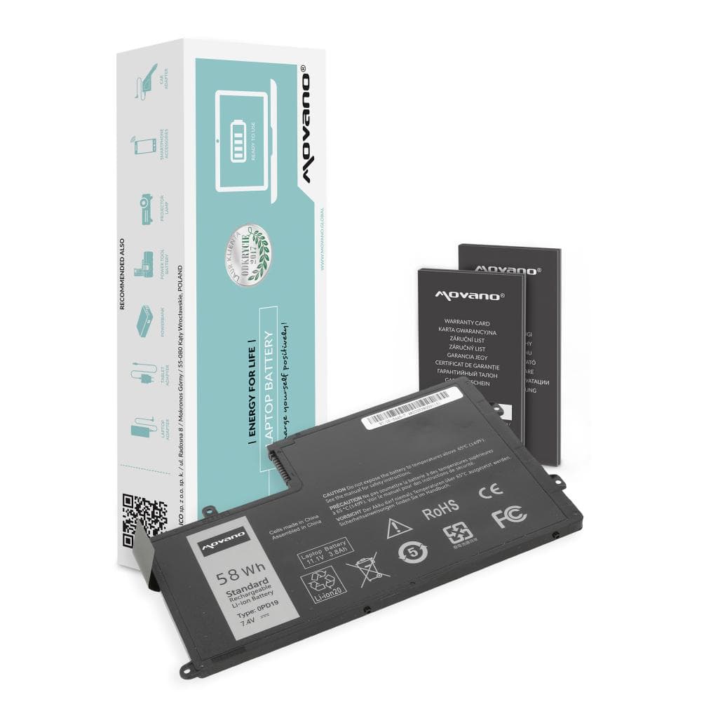 

Bateria Movano do Dell Inspiron 15 (5542), 14 (5445) - 7.4V, 5445) - 7.4