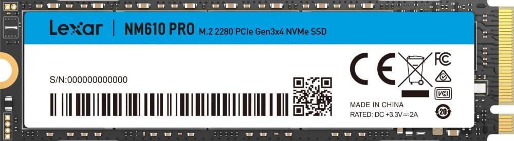 

Dysk SSD NM610 Pro 2TB NVMe M.2 2280 3300/2600MB/s