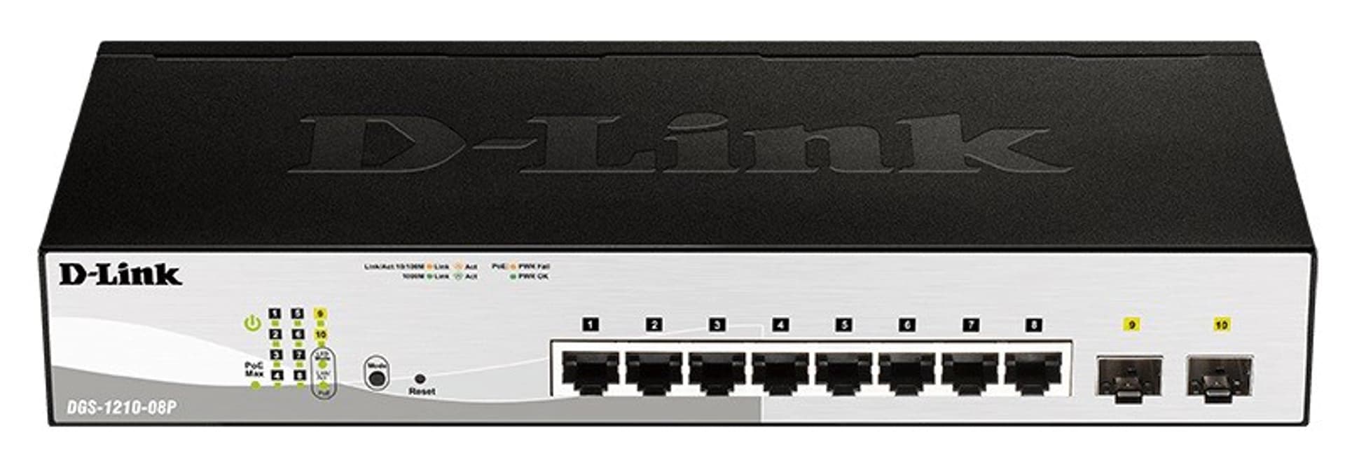 

Przełącznik DGS-1210-08P Switch 8GE PoE 2SFP
