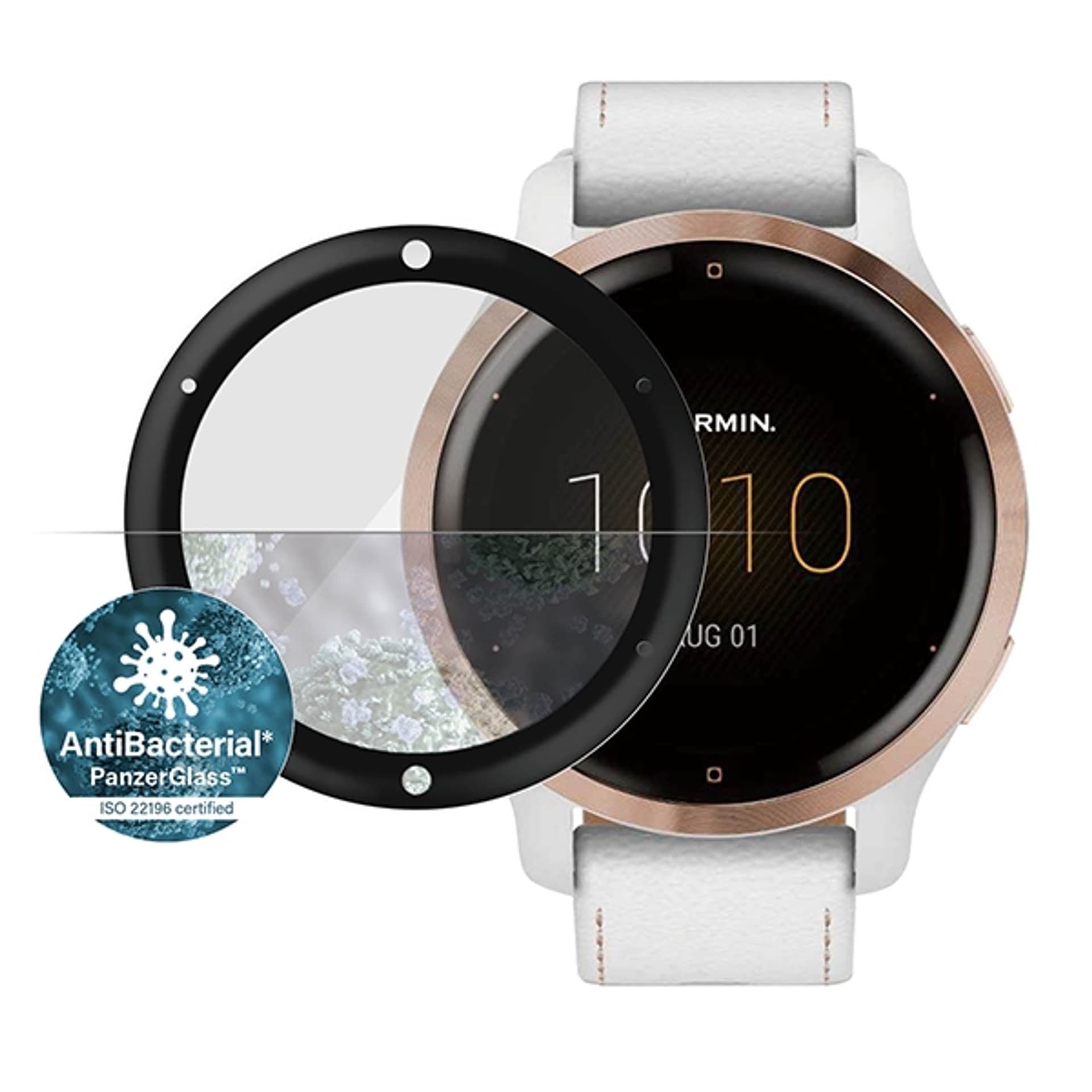 

PanzerGlass SmartWatch Garmin Venu 2S / Vivoactive 4s czarny/black 3653