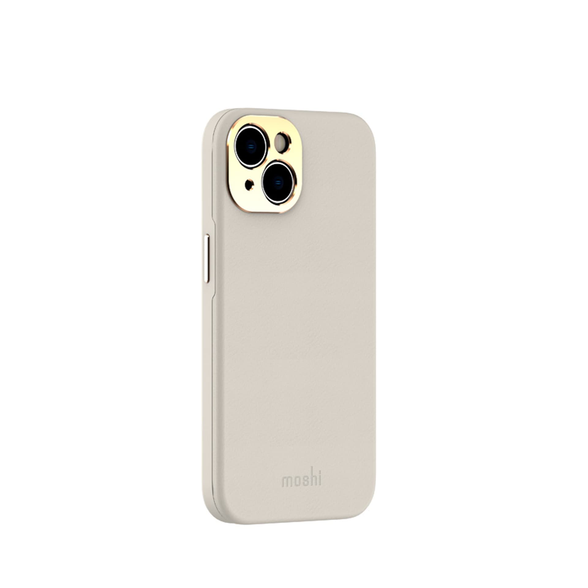 

Moshi Napa Slim MagSafe - Skórzane etui iPhone 14 (Serene Gray)