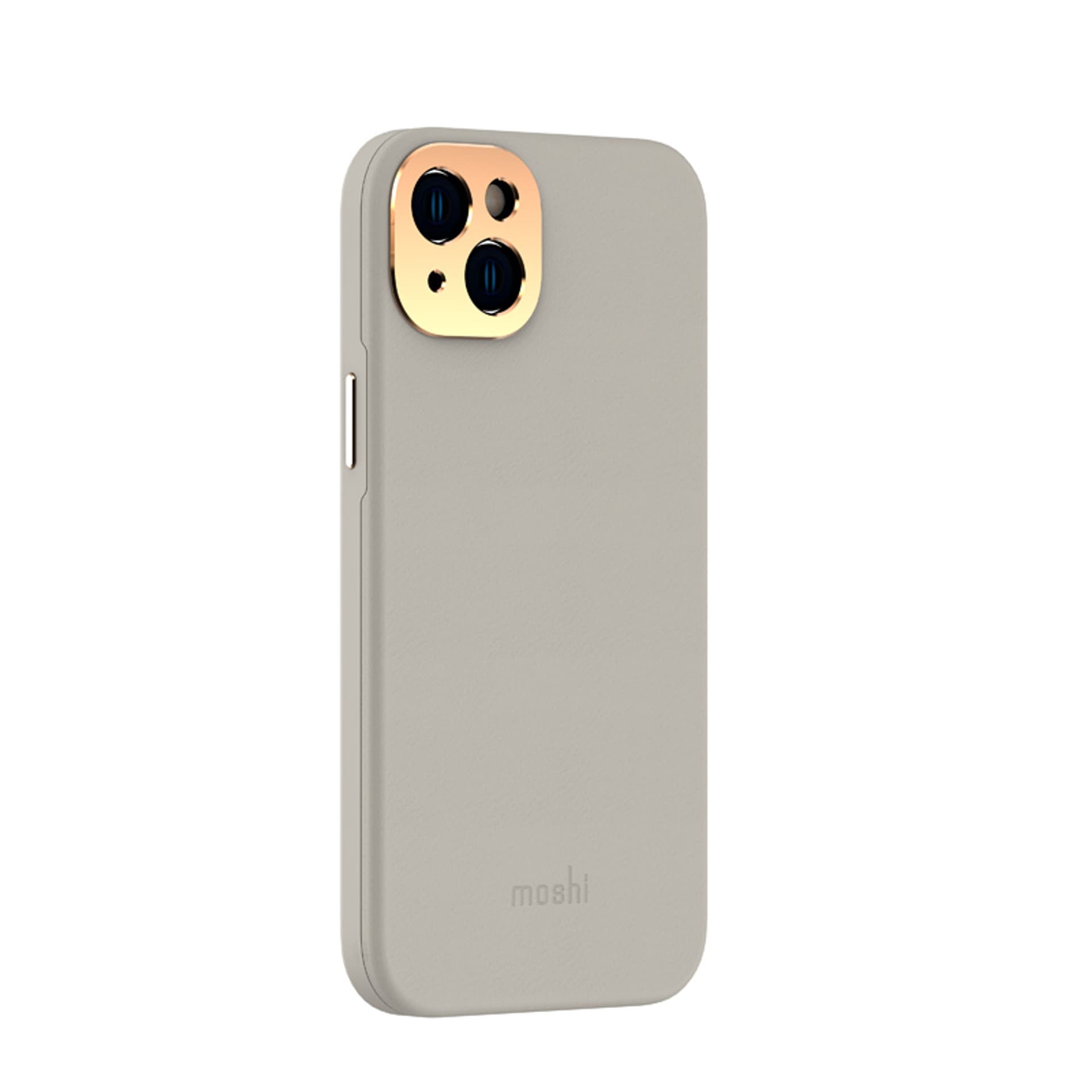 

Moshi Napa Slim MagSafe - Skórzane etui iPhone 14 Plus (Serene Gray)