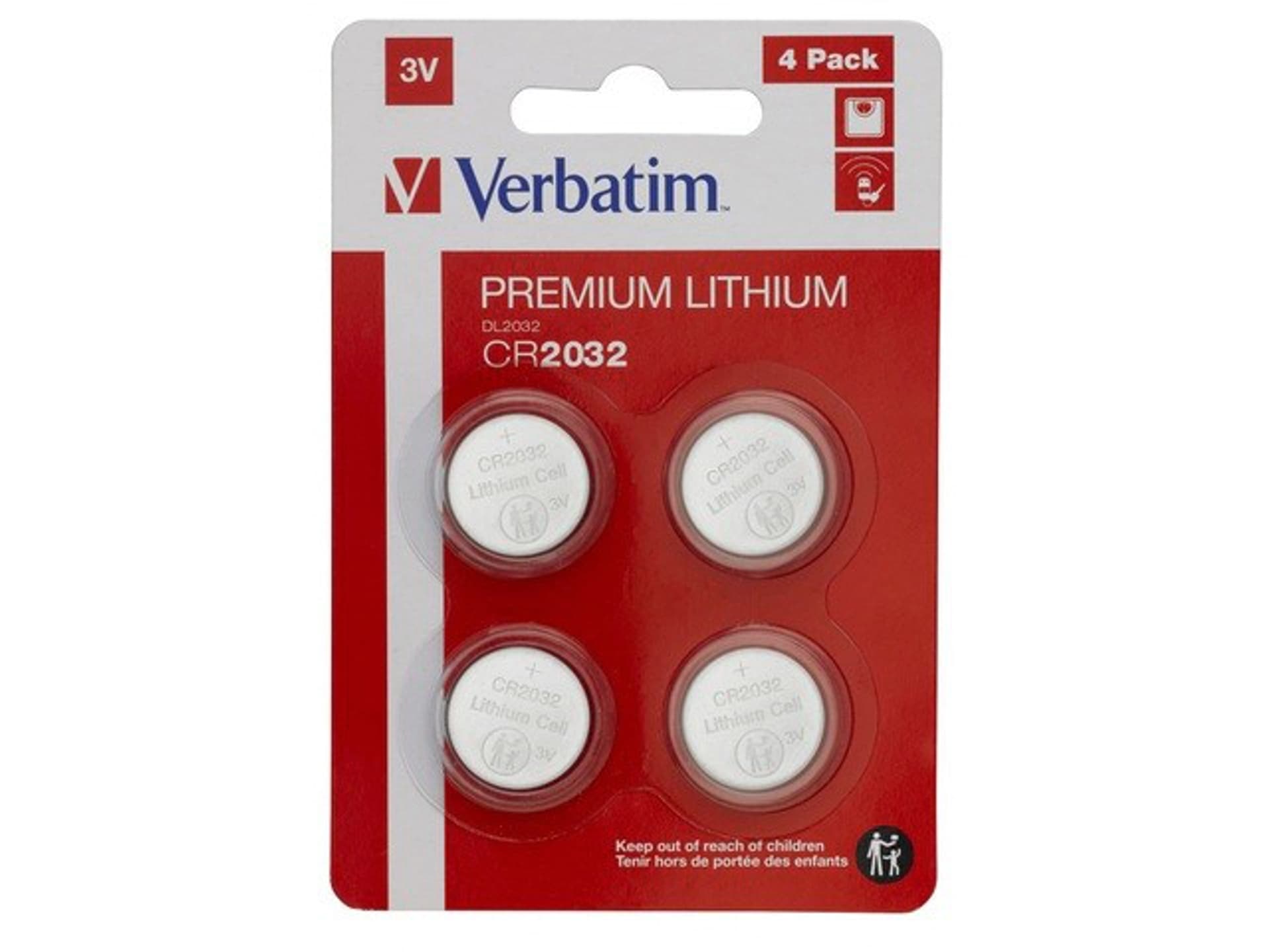

VERBATIM BATERIA LITOWA CR2032 (4 SZT.) 49533, 4 szt.) 4953