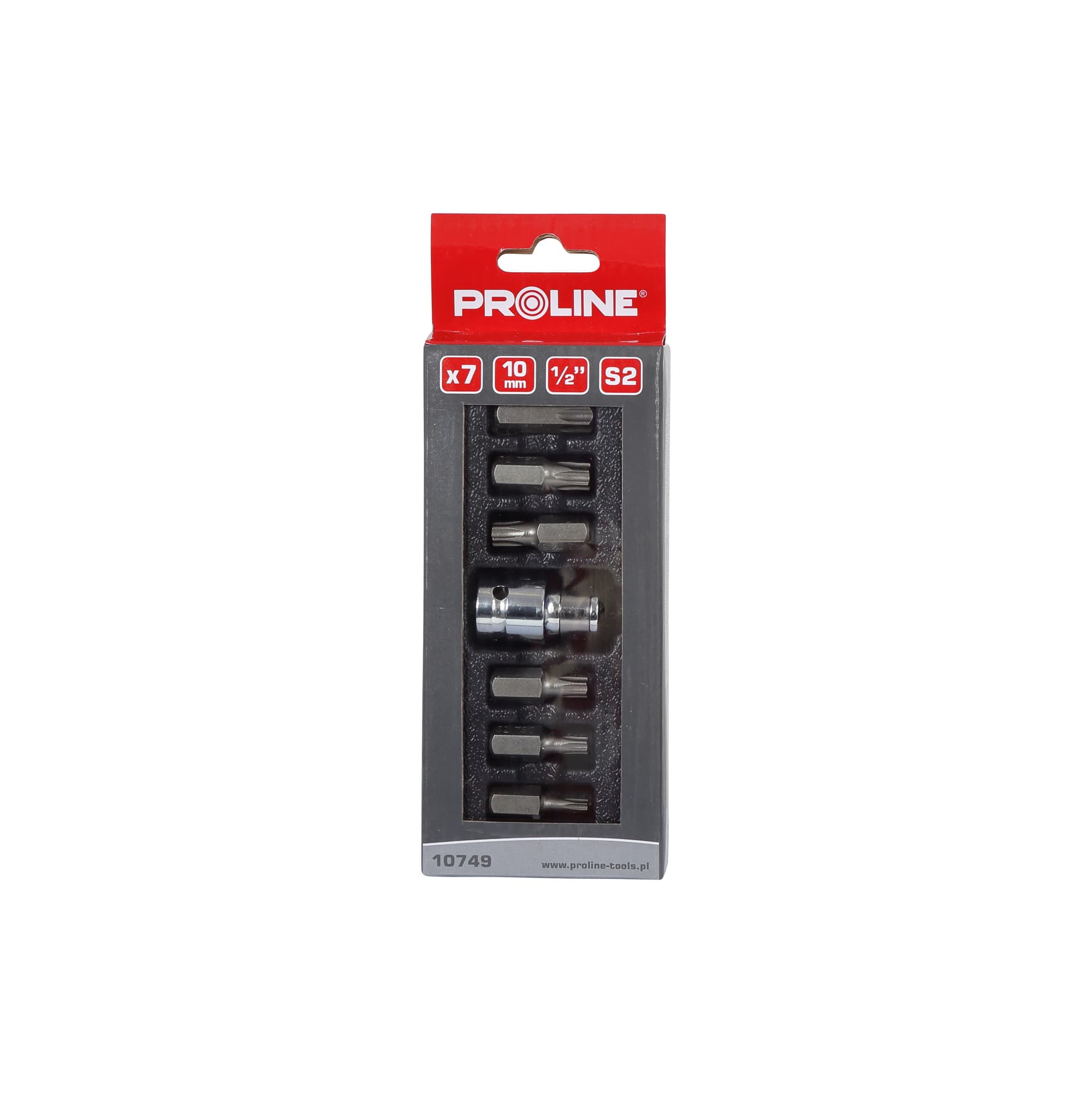 

Zestaw końcówek torx t25-t55, 7 szt., s2 proline