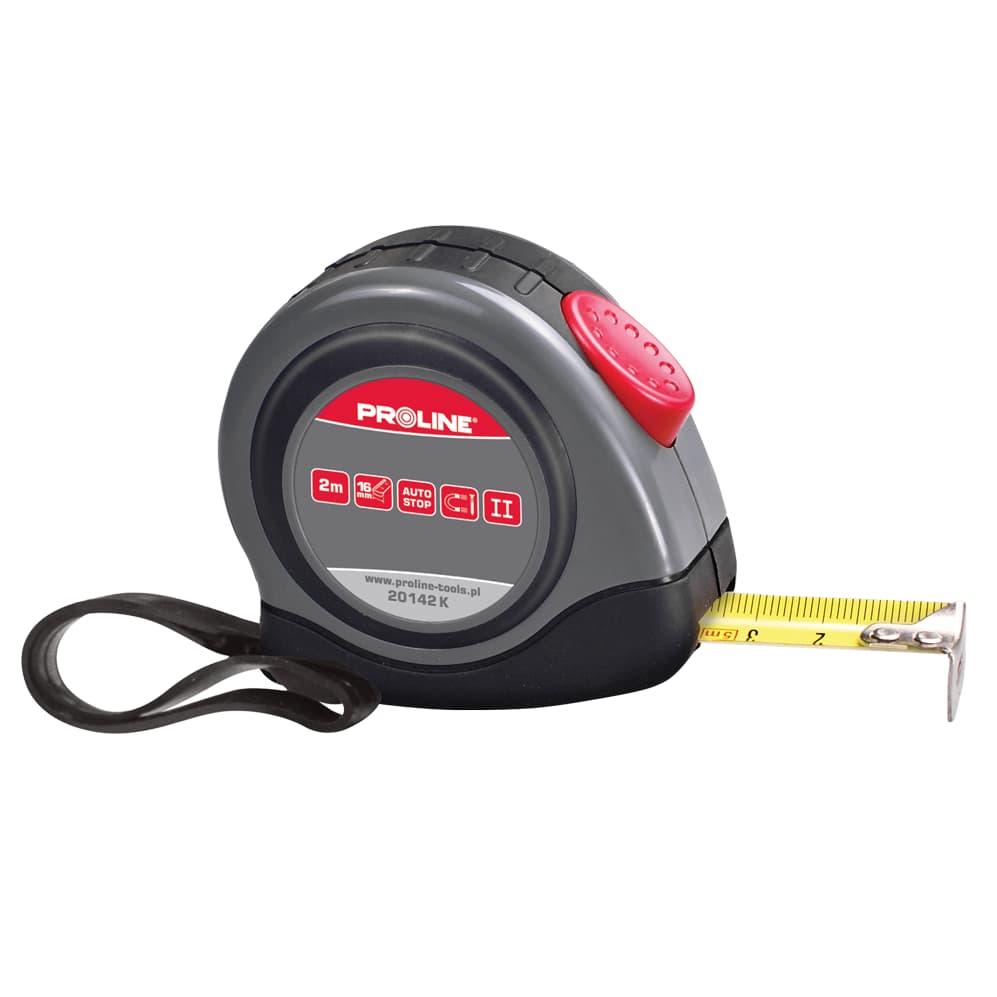 

Miara zwijana 2m/16mm, aut.blokada, osłona gumowa proline