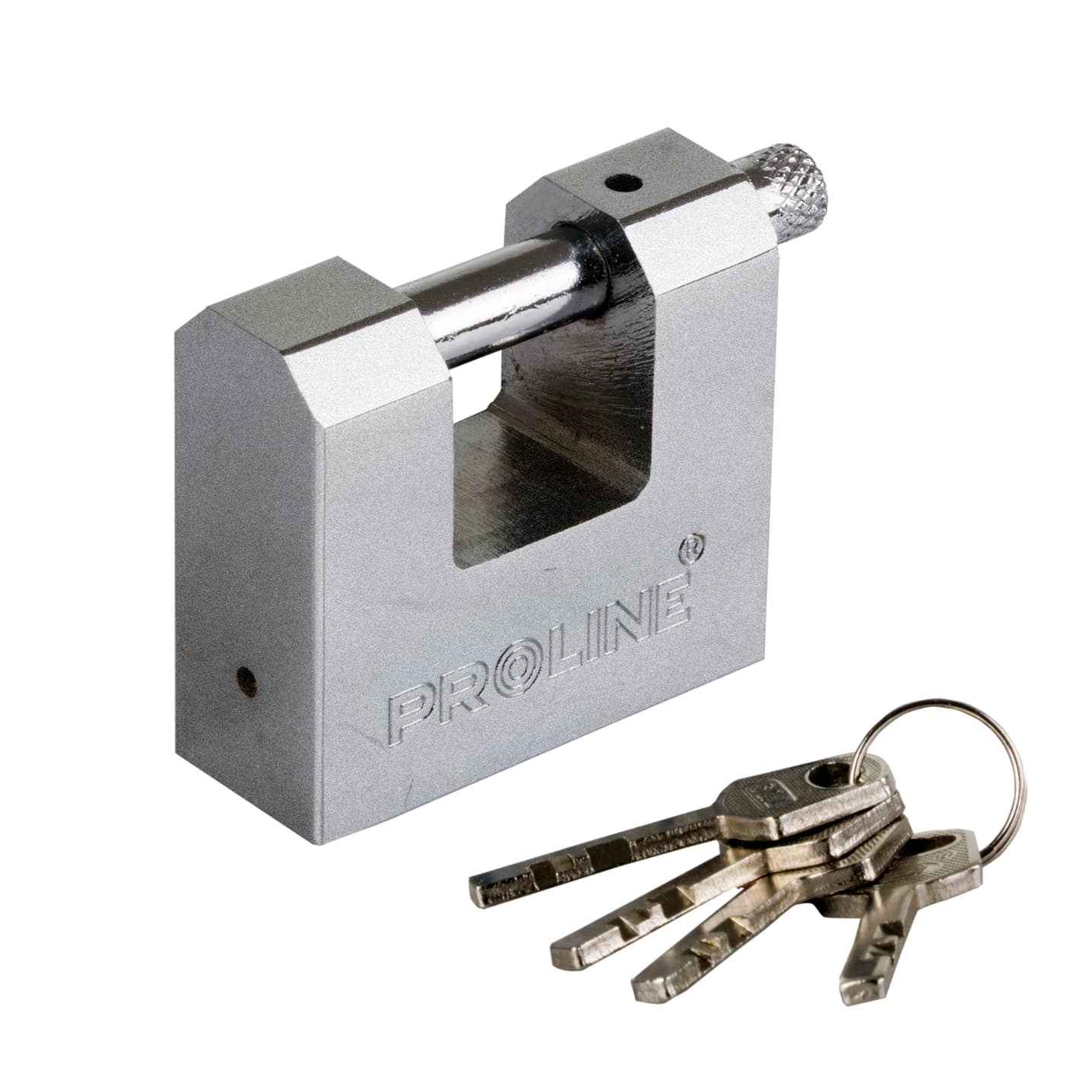 

24261 Kłódka 60mm żeliwna trzpień hartowana klucz frezowany, Proline