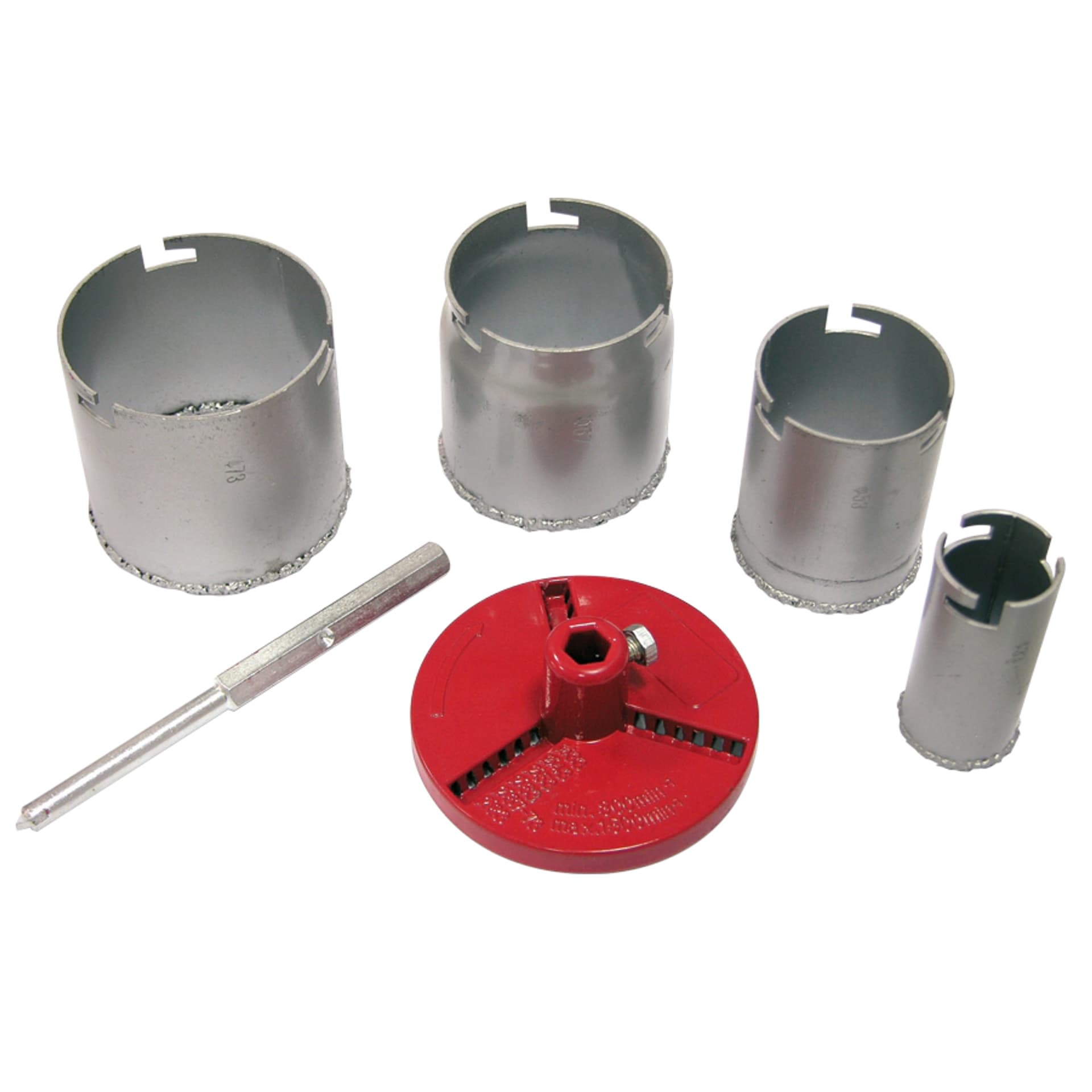 

Otwornice koronowe z nasypem wolframowym 33-73mm kpl. szt.6