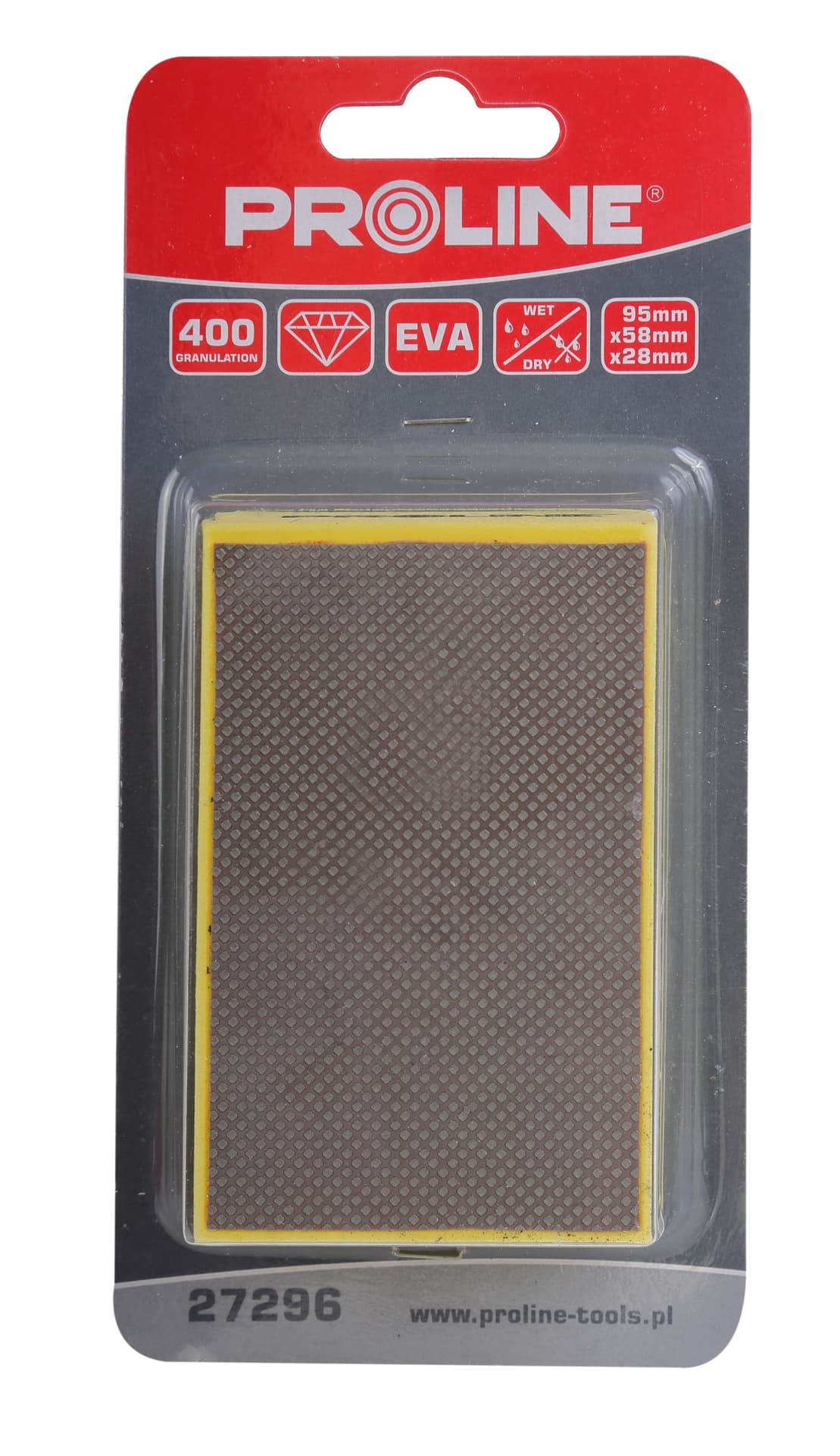 

GĄBKA POLERSKA DIAMENTOWA, GR. 400, BLISTER, PROLINE