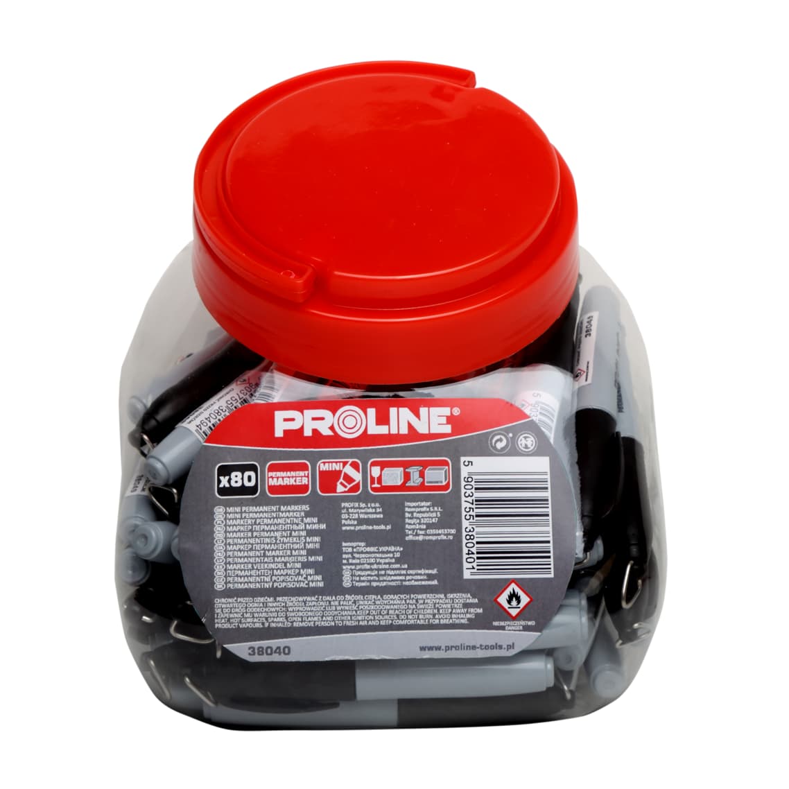 

Marker perm. "mini", czarny, proline