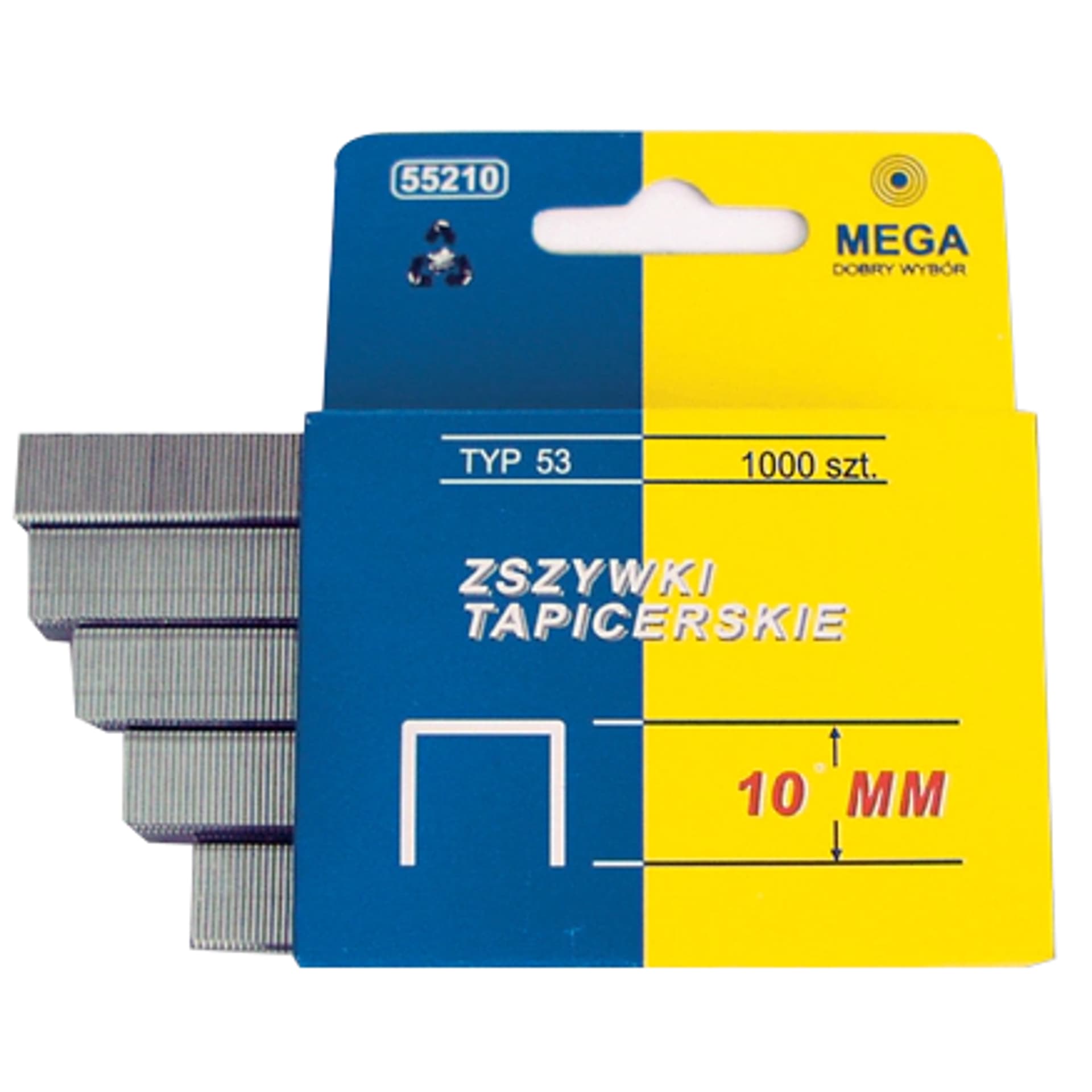 

55208 Zszywki tapicerskie hartowane typ 53, L: 8mm, Mega