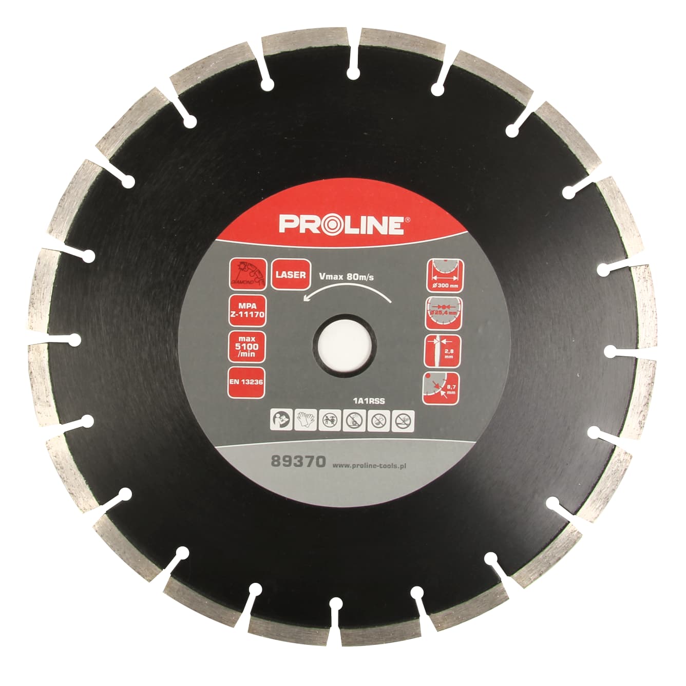 

Tarcza diamentowa laser (beton) 350*2.9*8.4*25.4 proline, Beton) 350*2.9*8.4*25.4 prolin