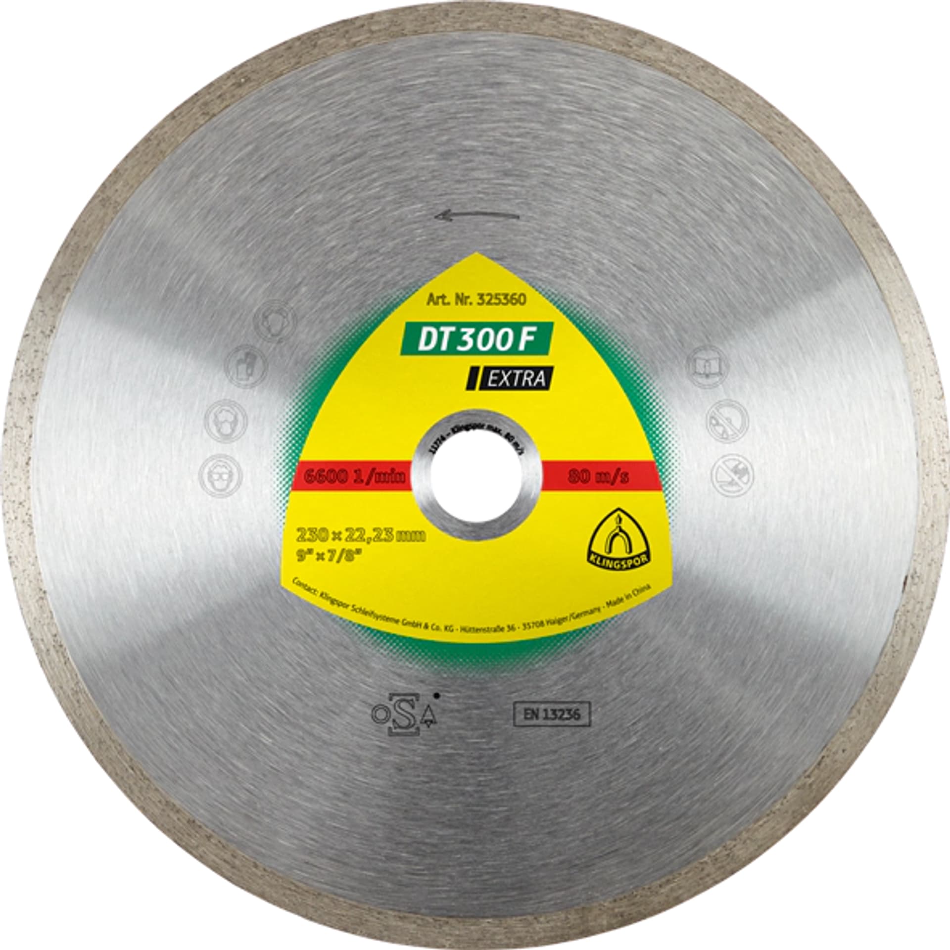 

Tarcza diamentowa pełna 125*1.6*22.2mm 7mm dt300f ex