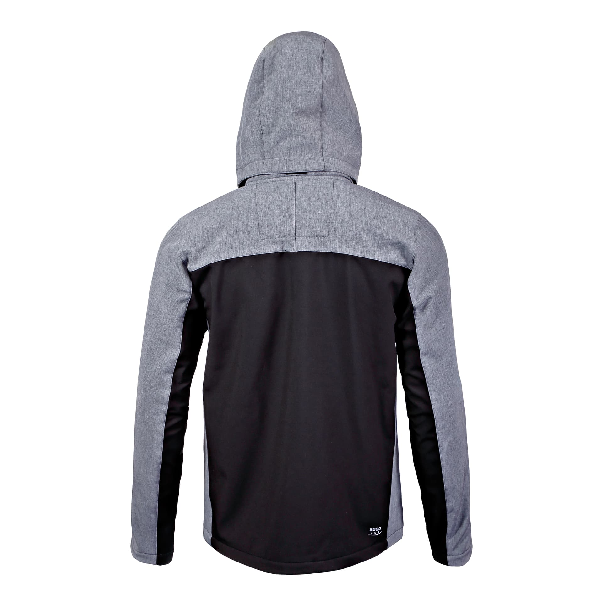 

Kurtka softshell z kapt. czar.-szar.-pom., "2xl", ce, lahti