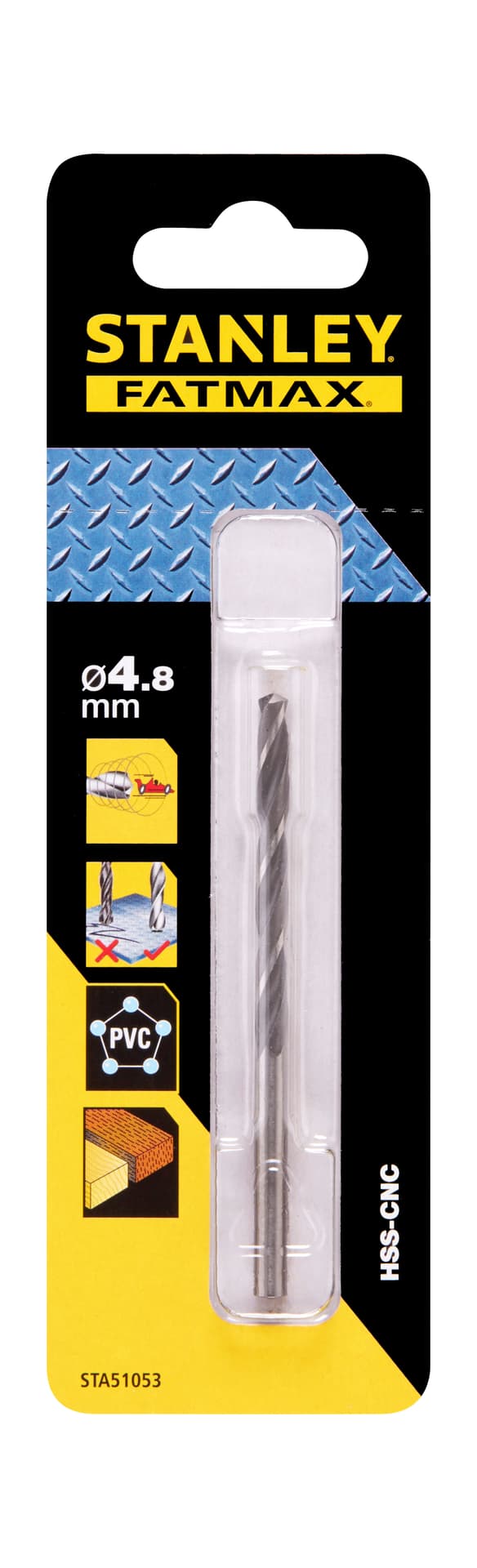 

Wiertło do metalu hss-cnc fat max fi=4.8 mm