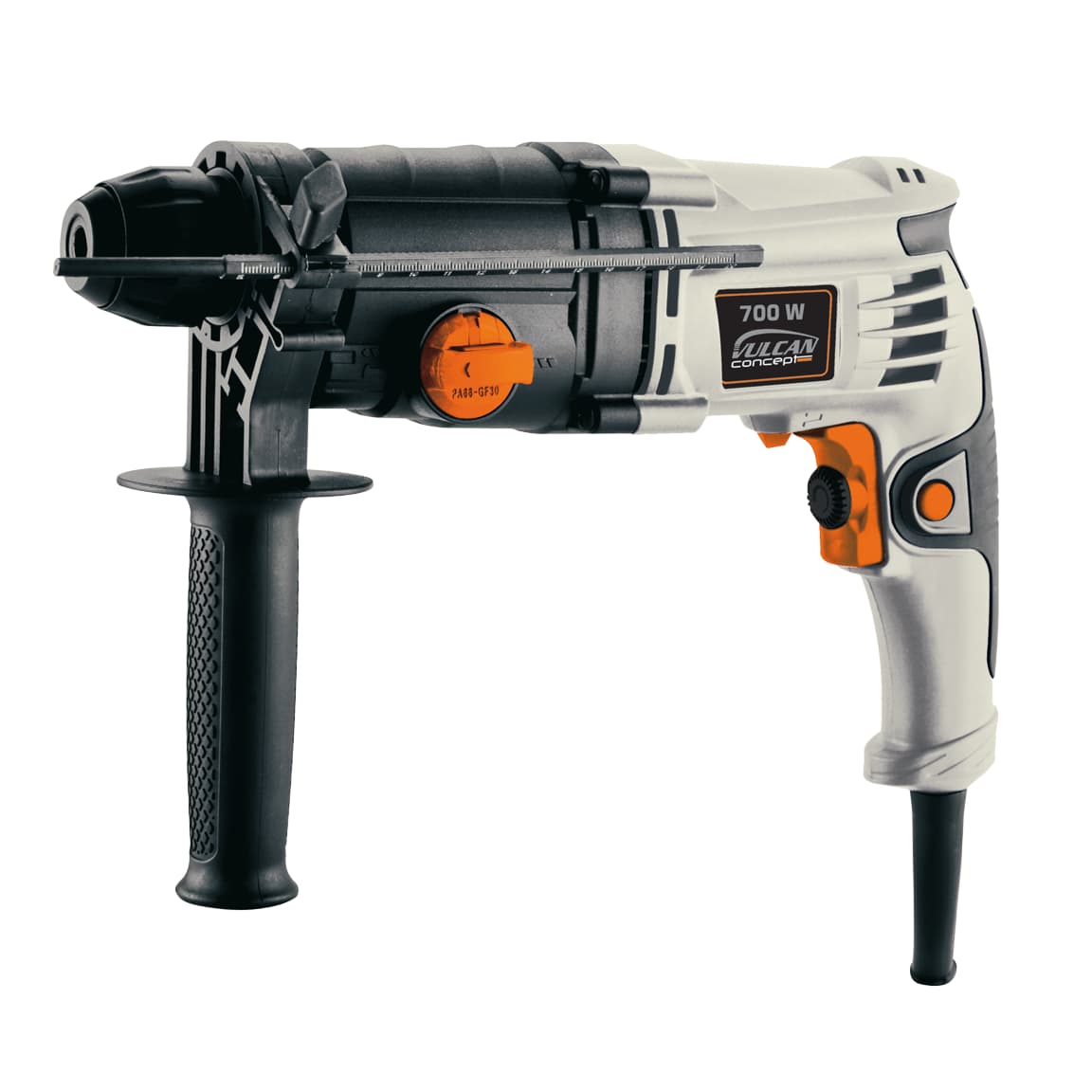 

VZM700 Młotowiertarka 700W, SDS-Plus, kufer, akcesoria, Vulcan Concept