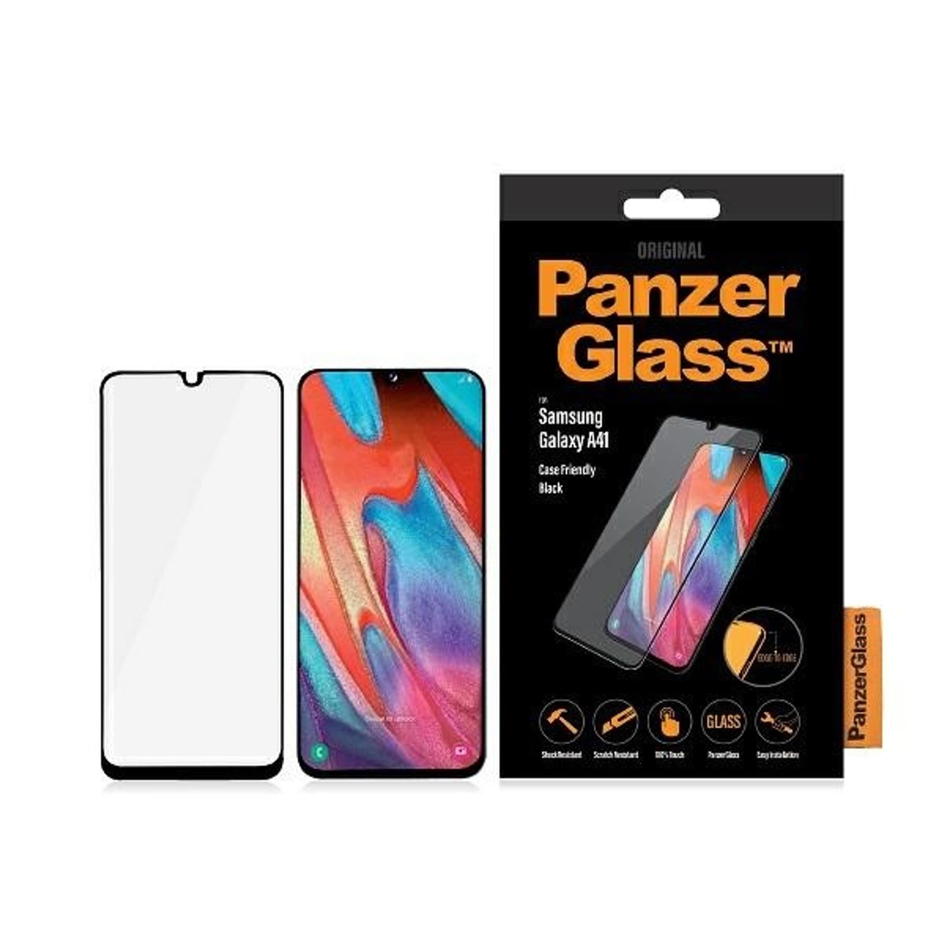 

PanzerGlass E2E Regular Samsung A41 A415 Case Friendly czarny/black