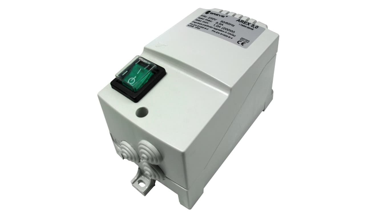

Regulator prędkości obrotowej 1-fazowy AREX 5 105-230V 5A /sterowanie zdalne 0-10V DC 17886-9948