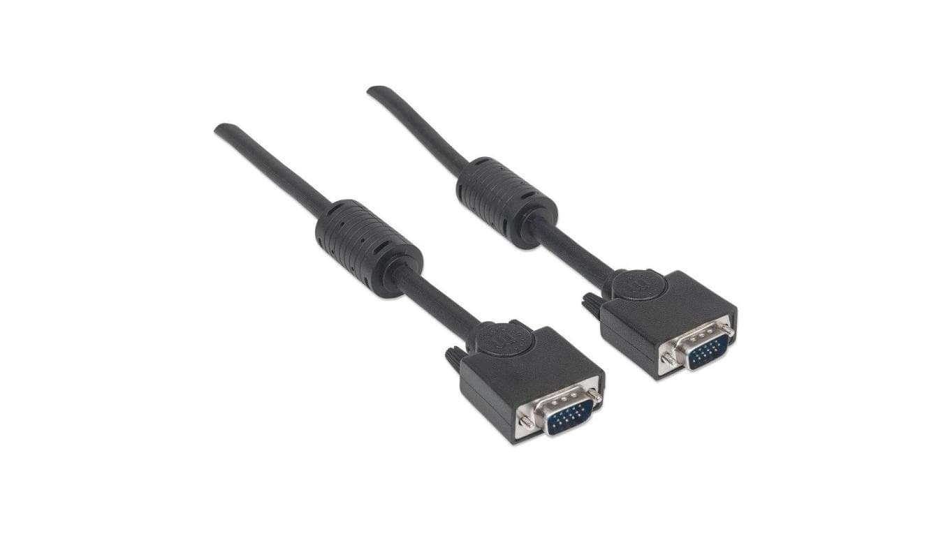 

Kabel Monitorowy SVGA D-Sub 15M-15M z Ferrytem 3m Czarny