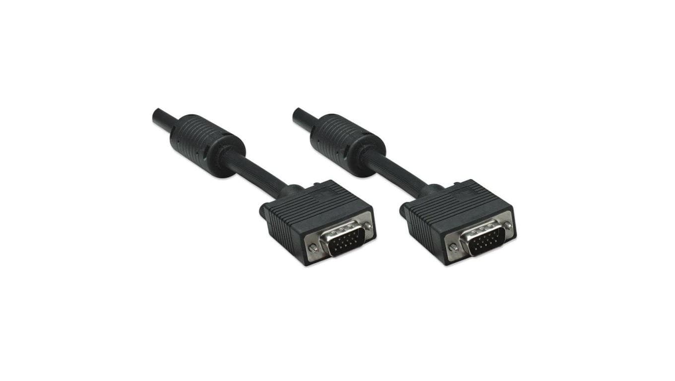 

Kabel Monitorowy SVGA D-Sub 15M-15M z Ferrytem 1,8m Czarny