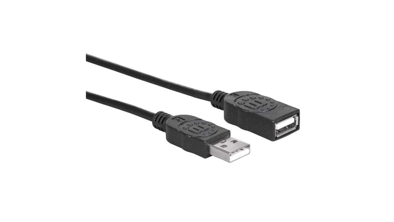 

KABEL USB 2.0 A-A M/F 0,5M CZARNY HI-SPEED USB-A/USB-A