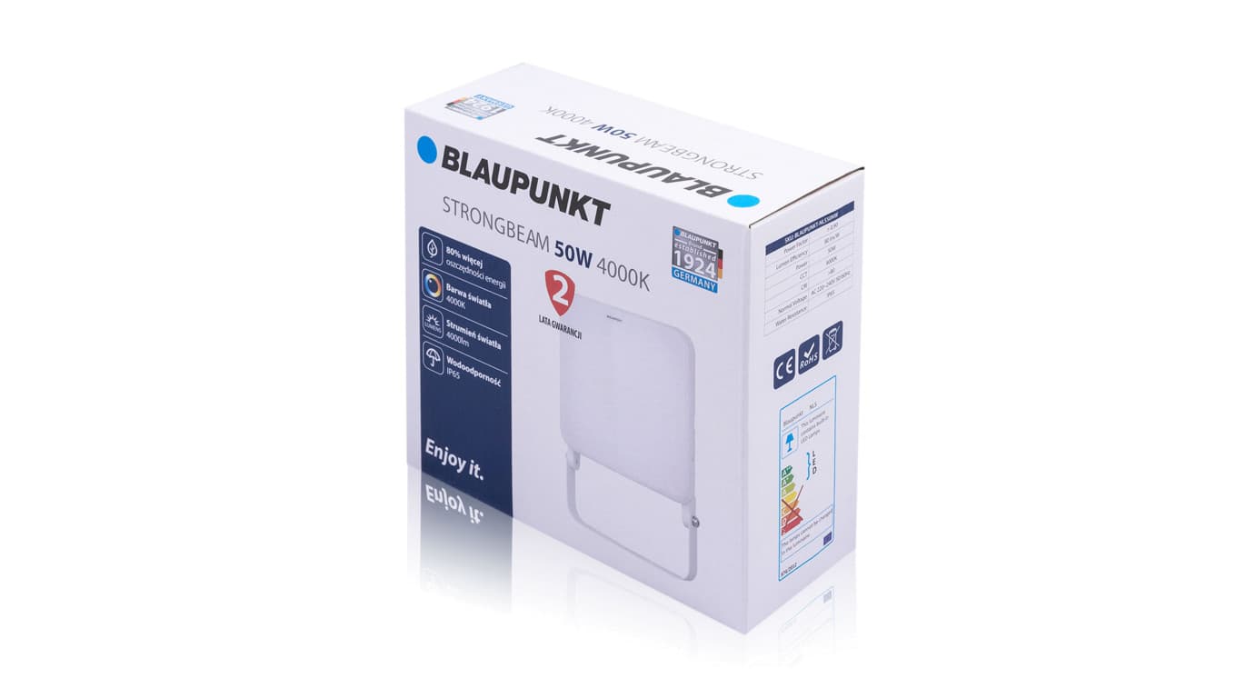 

Blaupunkt Naświetlacz LED Strongbeam 50W IP65 barwa naturalna, BLAUPUNKT-NLS50NW
