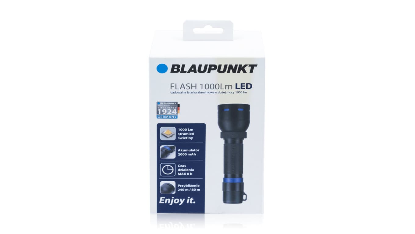 

Blaupunkt Latarka LED Patrol 1000lm IPX4 barwa naturalna, BLAUPUNKT-LR-1000-R