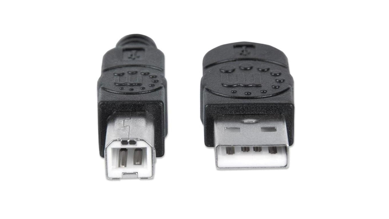 

Kabel USB 2.0 AM-BM 1.8m do Drukarki Czarny Ekranowany