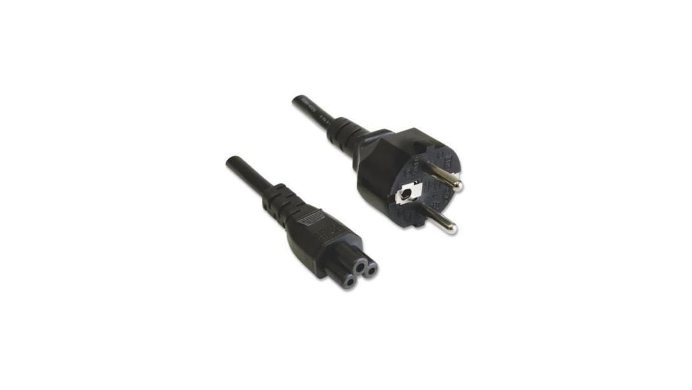 

Kabel Zasilający Koniczynka CEE 7 Schuko na C5 1m Czarny