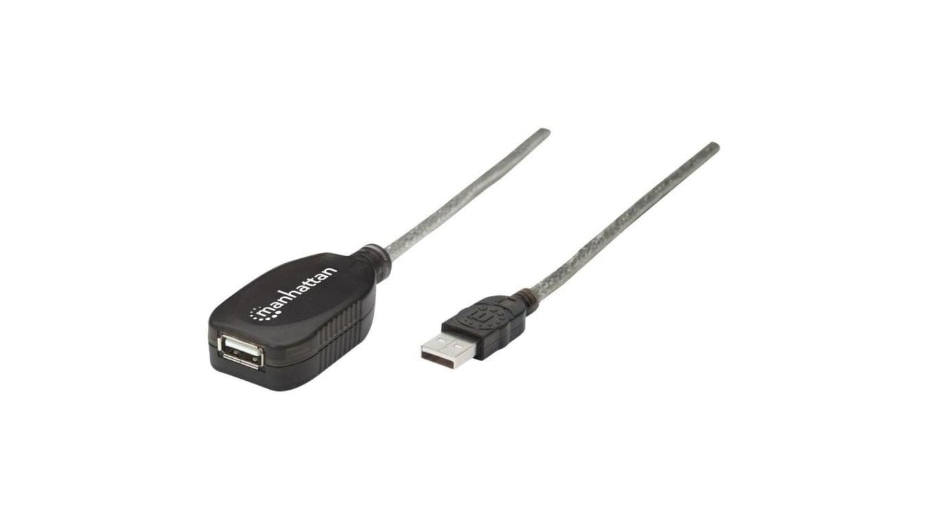 

Kabel Przedłużacz Aktywny USB 2.0 A-A M/F 5m Manhattan