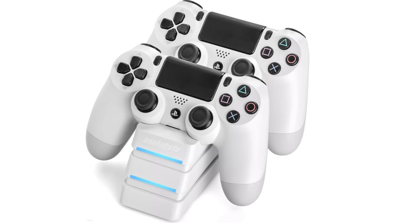 

Stacja ładująca do padów Playstation PS4 biała SnakeByte
