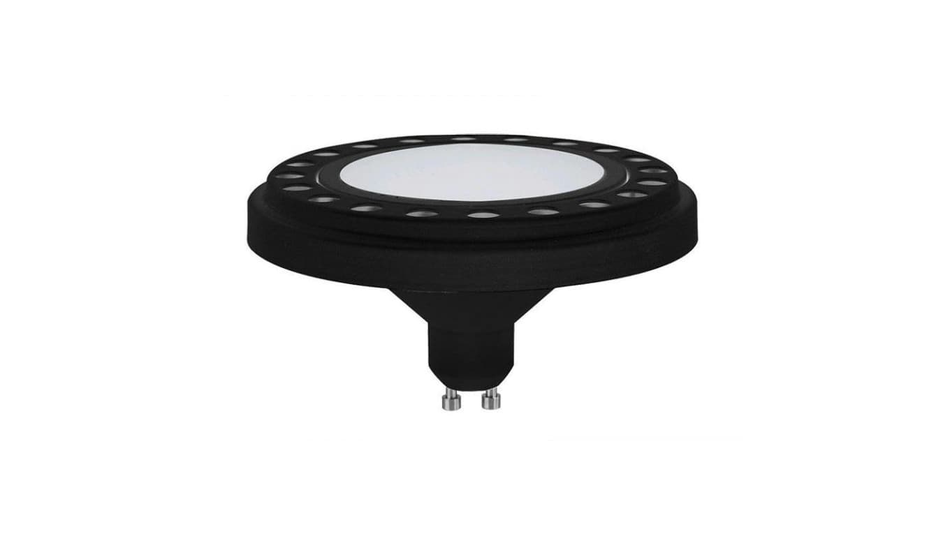 

Żarówka MONDO ES111 LED gu10 18W B/WW 18 led 2835 230V AR111 ciepła biała obudowa czarna aluminium