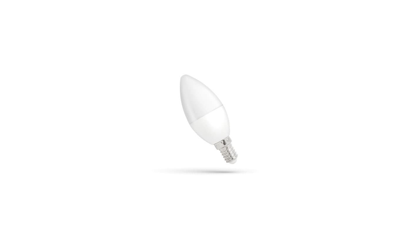 

Żarówka led świecowa e-14 230v 6w cw dimmable