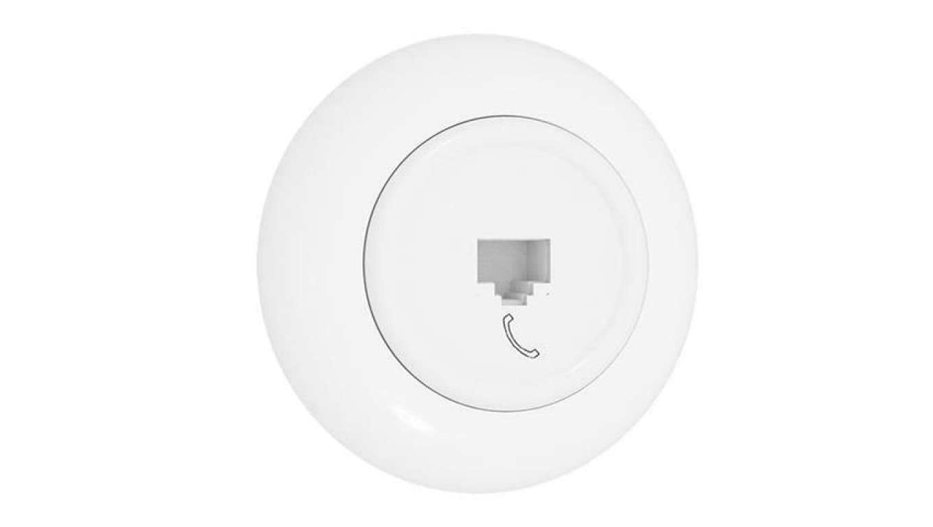 

Premiumlux RETROLINE Gniazdo telefoniczne 1 x RJ11 z ramką białe