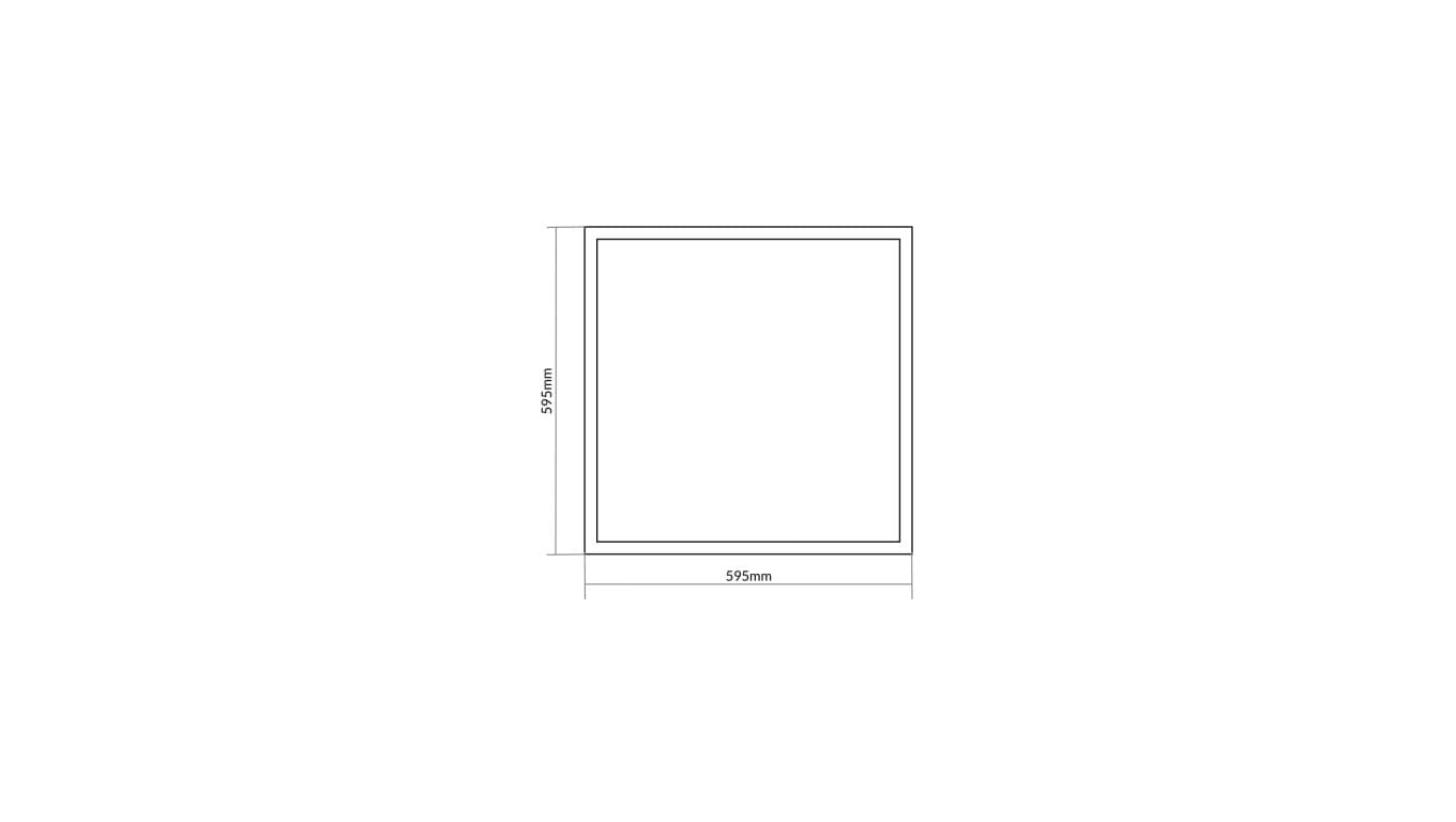 

Oprawa wstropowa Panel LED 40W 3800lm 4000K IP20 595x595x10 mm EC20015