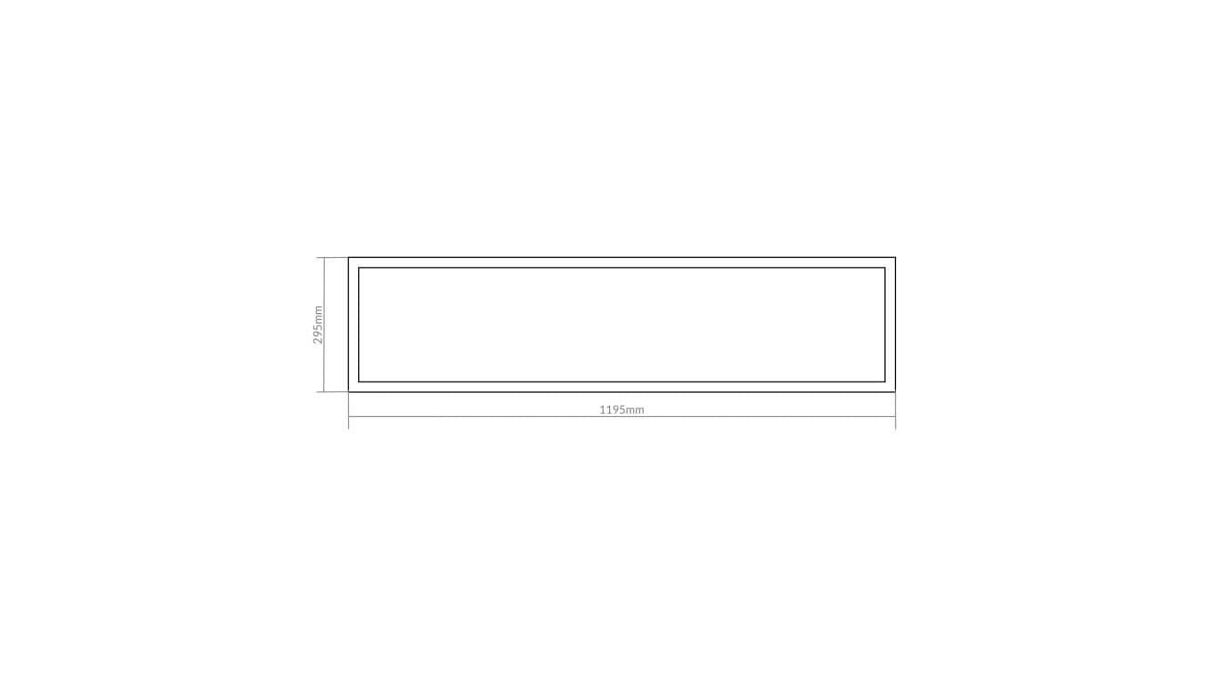 

Oprawa wstropowa Panel LED 50W 4800lm 6500K IP20 1195x295x10 mm EC20042