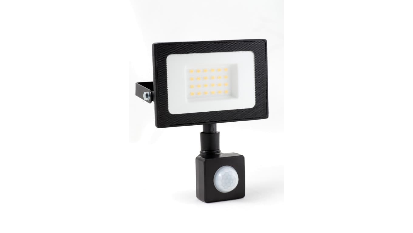

Naświetlacz led z czujnikiem ruchu PIR 50W 3500LM AC220-240V IP65 kąt świecenia 100 ciepła biała 3000K czarny EC79527P