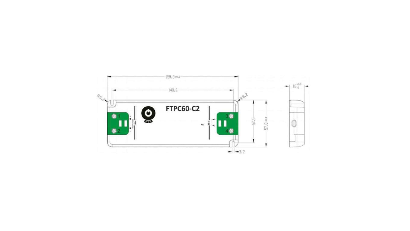 

Zasilacz FTPC60V24-C2 60W 24VDC 2,5A POSPOWER meblowy