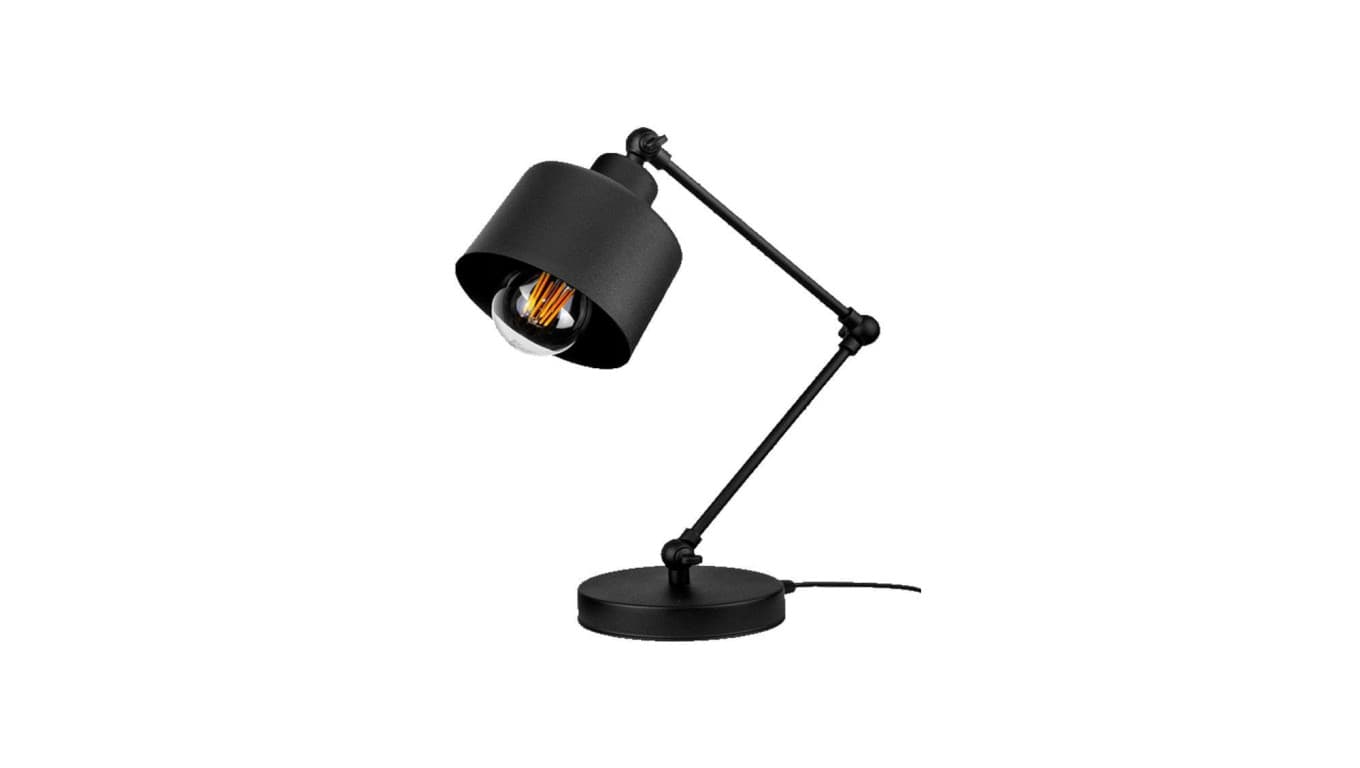 

Lampa LOFT ABI B1 czarna 1xE27 biurkowa